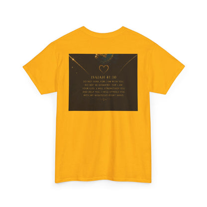 Butterfly Heart Tee — Inspirational Scripture Isaiah 41:10 Christian T-Shirt