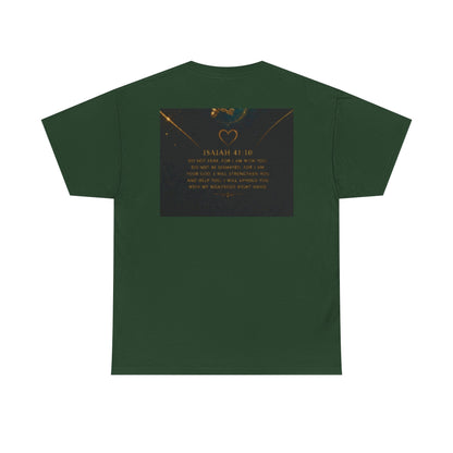 Butterfly Heart Tee — Inspirational Scripture Isaiah 41:10 Christian T-Shirt