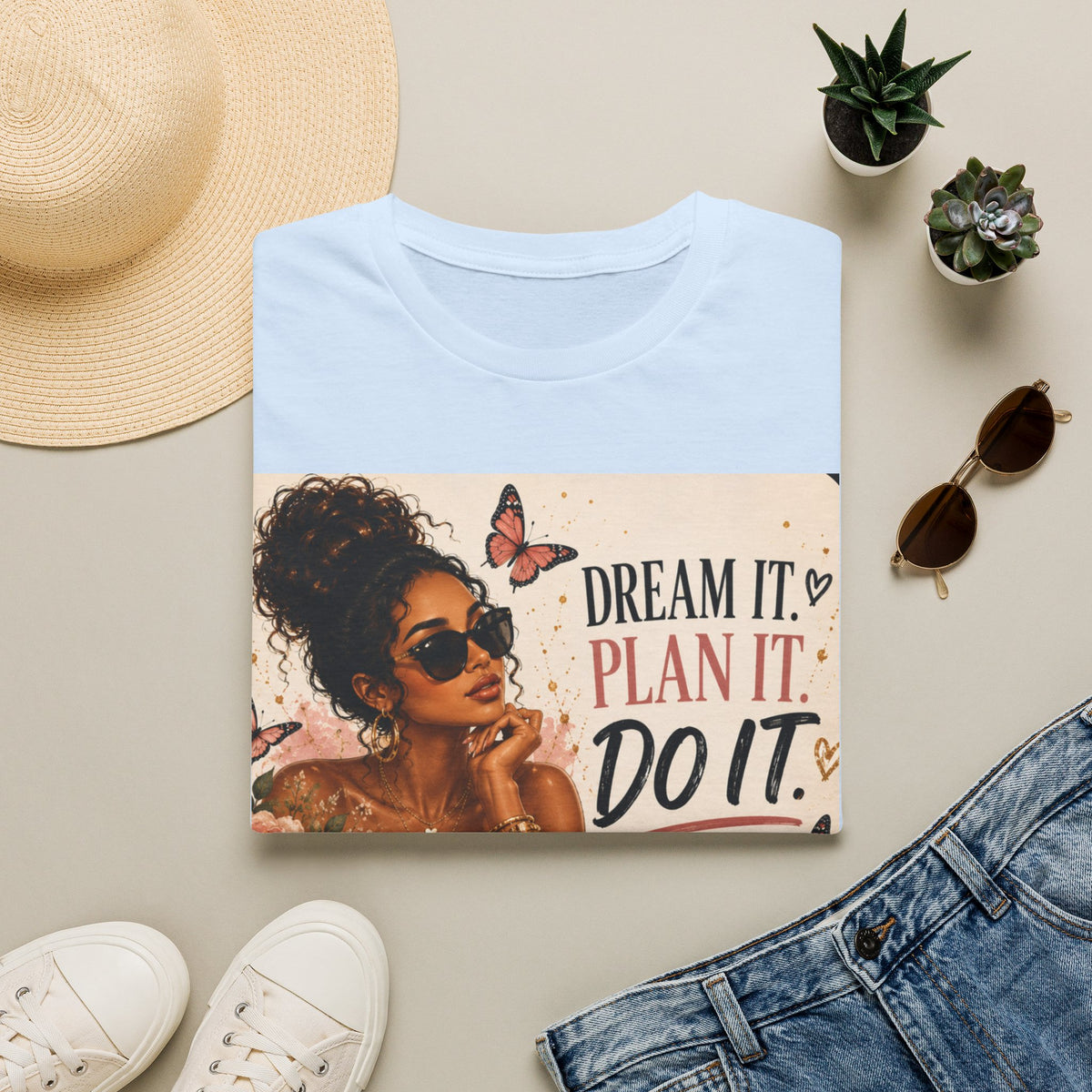 Dream It Plan It Do It T-Shirt — Motivational Woman Graphic Tee