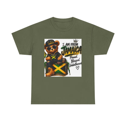 I Am From Jamaica Teddy Bear T-Shirt — Jamaican Pride Tee