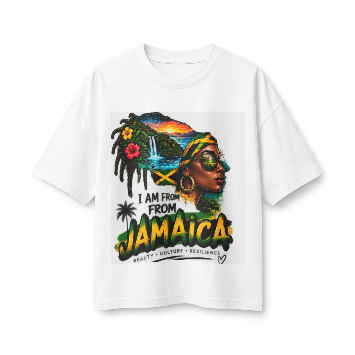 Jamaica Pride Tee — "I Am From Jamaica" Retro Rasta Graphic Shirt