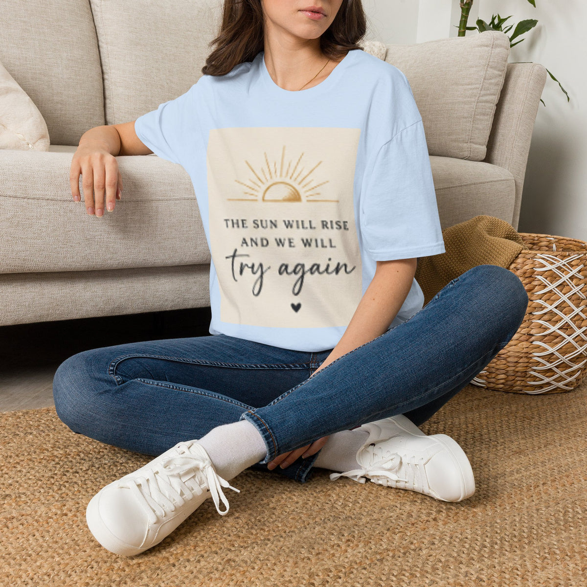 T-Shirt — "The Sun Will Rise" Inspirational Graphic Tee