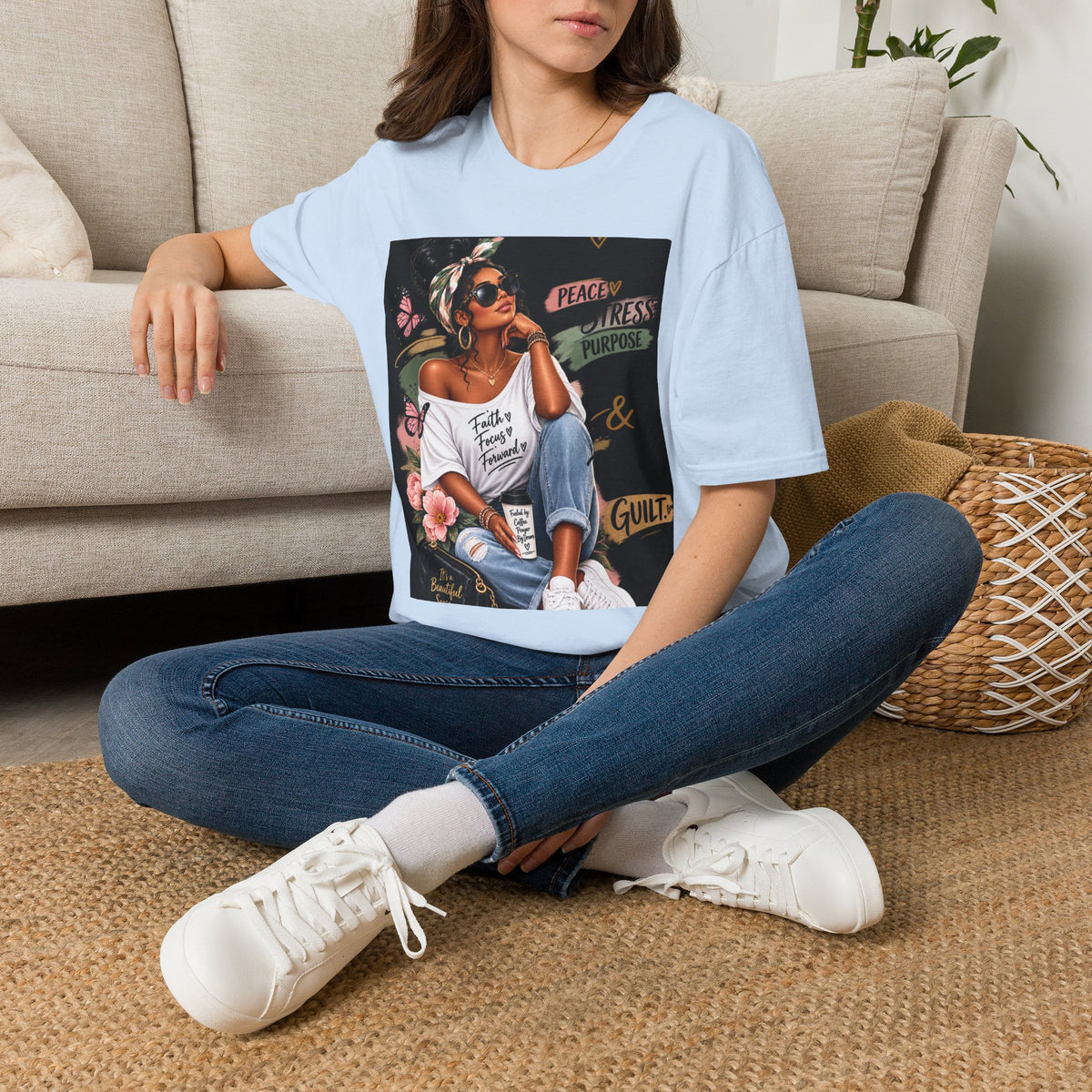 Peace, Progress &amp; Purpose Graphic T-Shirt — &