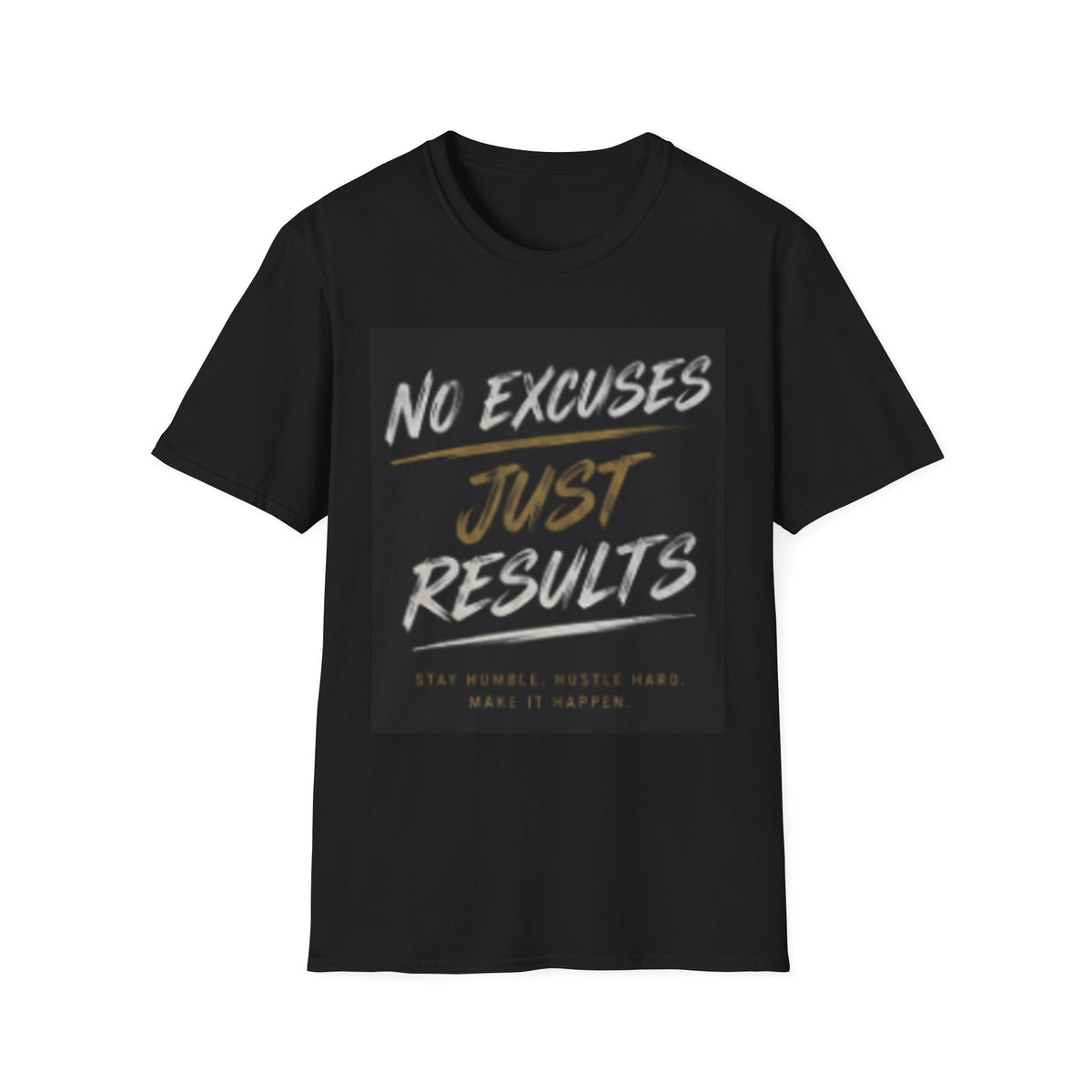 No Excuses, Just Results T-Shirt — Motivational Fitness Tee