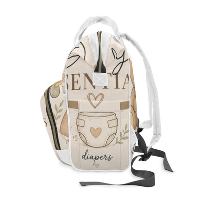 Daily Essentials Baby Diaper Backpack — Cute Teddy &amp; Pacifier Changing Bag