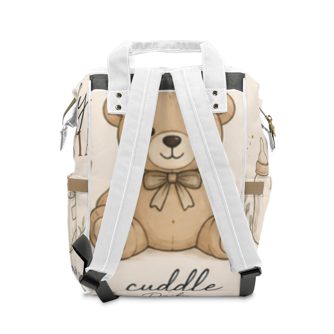 Daily Essentials Baby Diaper Backpack — Cute Teddy &amp; Pacifier Changing Bag