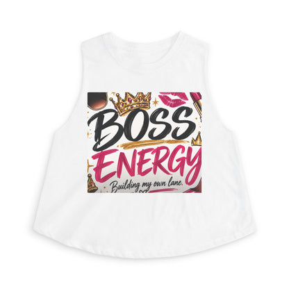 Boss Energy Crop Top — "Building My Own Lane" Graphic Women&