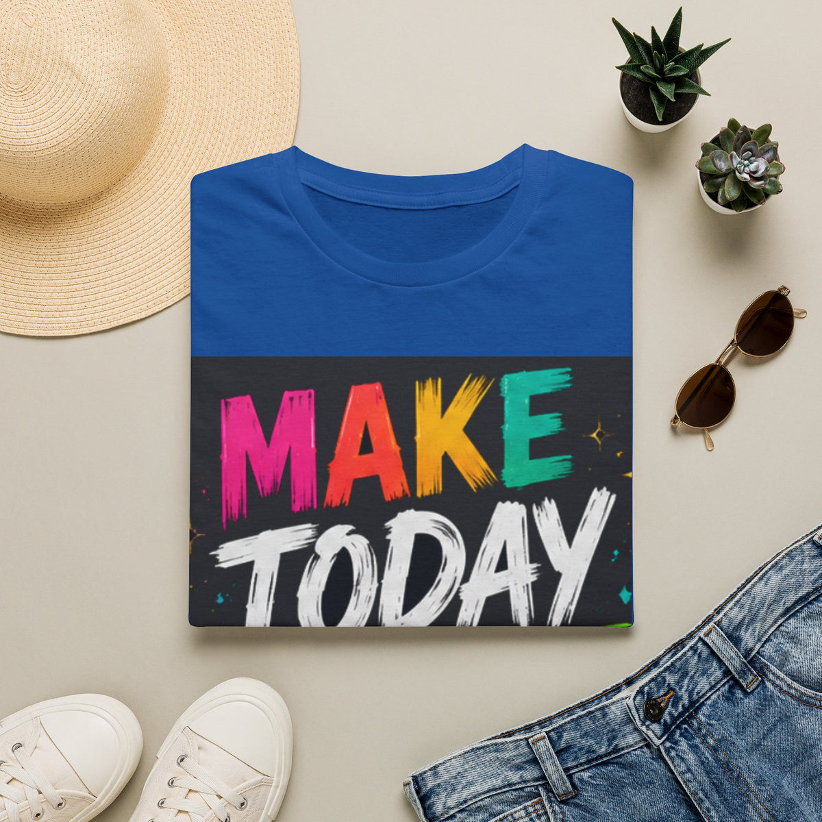 Make Today Count T-Shirt — Colorful Inspirational Graphic Tee