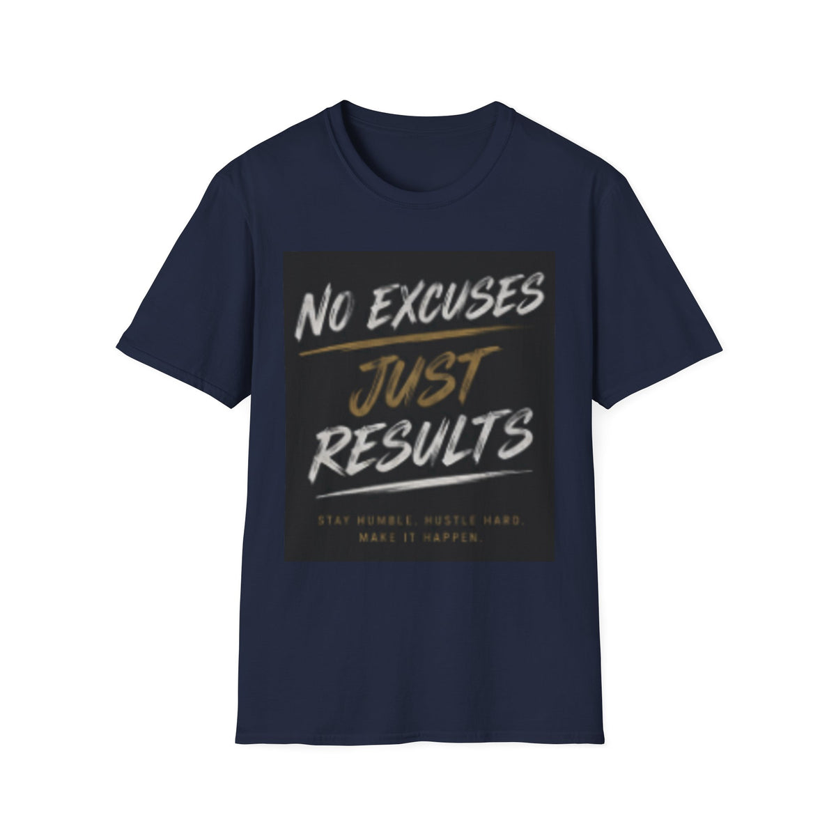 No Excuses, Just Results T-Shirt — Motivational Fitness Tee