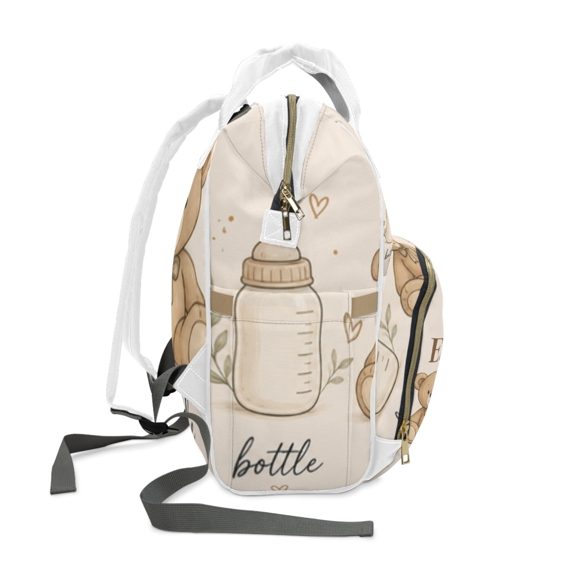 Daily Essentials Baby Diaper Backpack — Cute Teddy &amp; Pacifier Changing Bag
