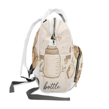 Daily Essentials Baby Diaper Backpack — Cute Teddy &amp; Pacifier Changing Bag
