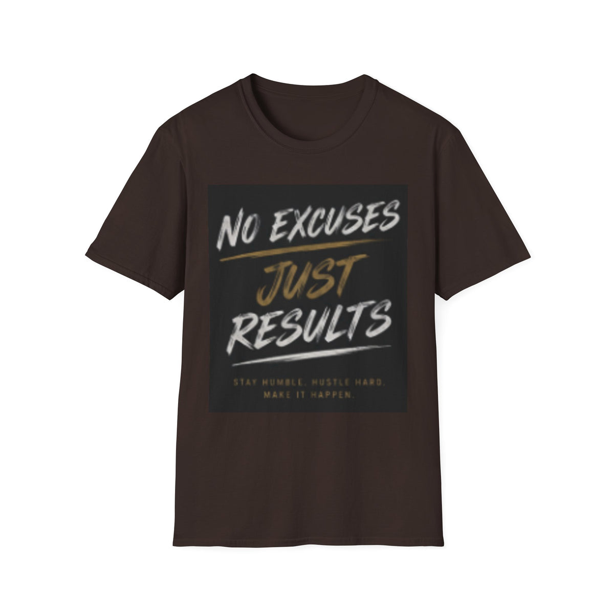 No Excuses, Just Results T-Shirt — Motivational Fitness Tee