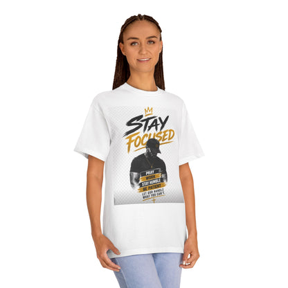 Stay Focused Tee — Motivational Graphic T-Shirt with &