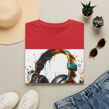 Headphones Graphic T-Shirt — Colorful Drip DJ Art Tee