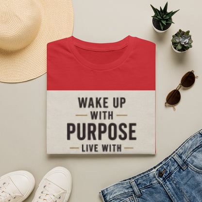 Motivational T-Shirt — "Wake Up With Purpose, Live With Intent"