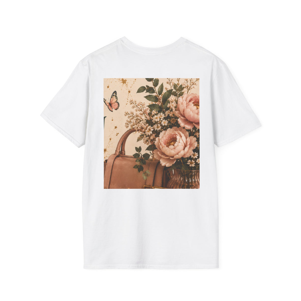 Glow &amp; Grow T-Shirt — Inspirational Butterfly Floral Tee