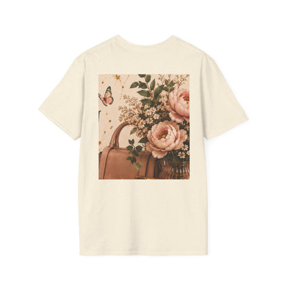 Glow &amp; Grow T-Shirt — Inspirational Butterfly Floral Tee