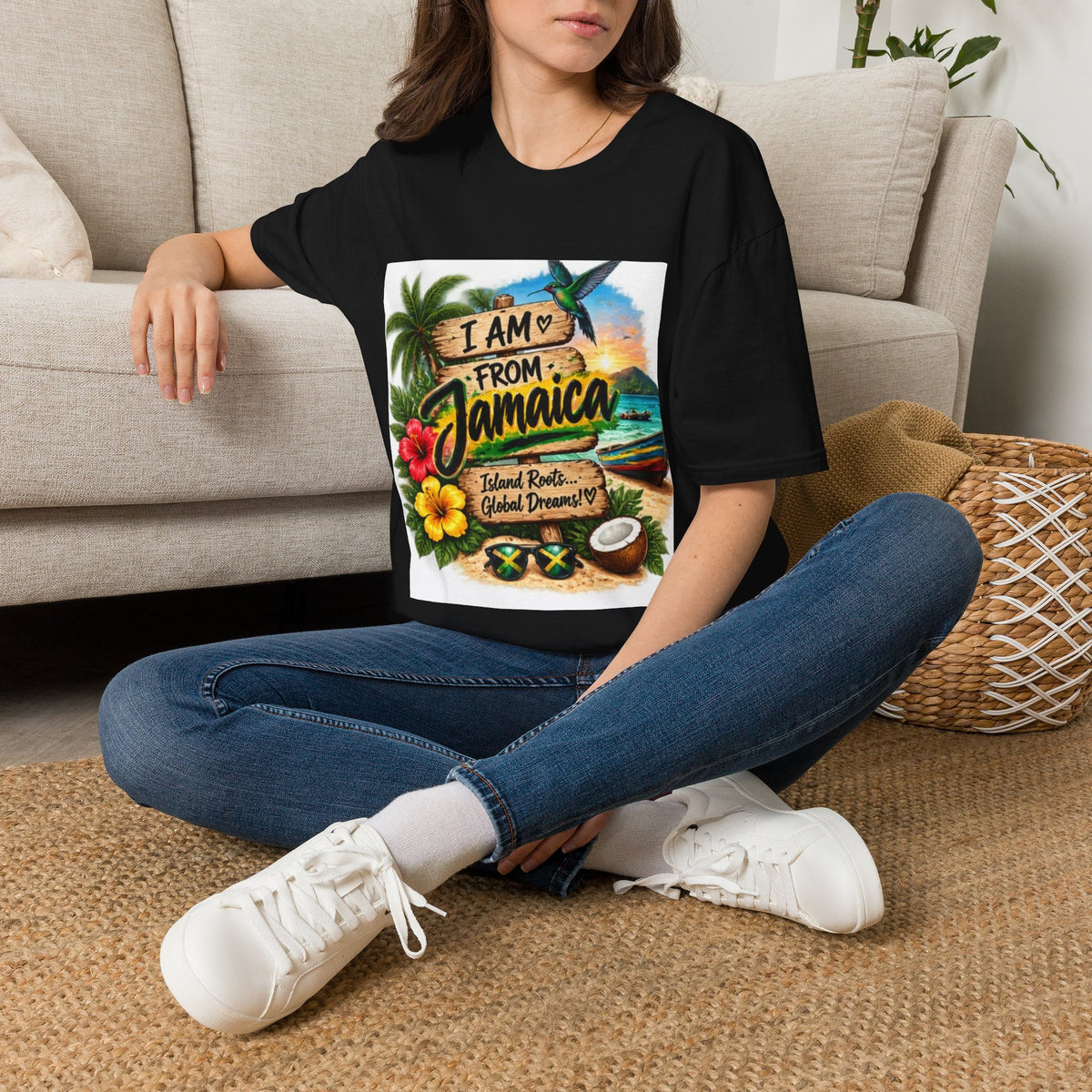 Jamaica Pride T-Shirt — "I Am From Jamaica" Tropical Vacation Tee