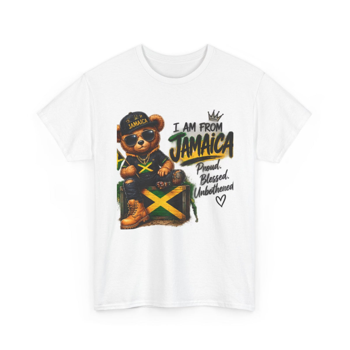 I Am From Jamaica Teddy Bear T-Shirt — Jamaican Pride Tee