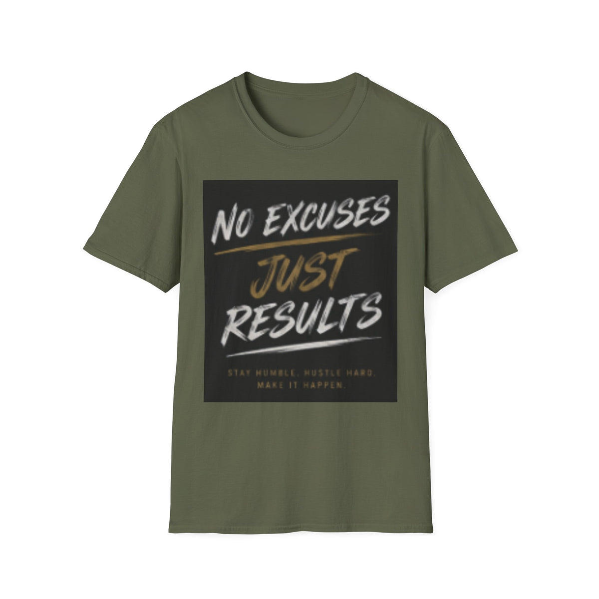 No Excuses, Just Results T-Shirt — Motivational Fitness Tee