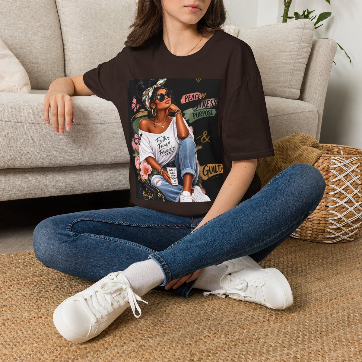 Peace, Progress &amp; Purpose Graphic T-Shirt — &