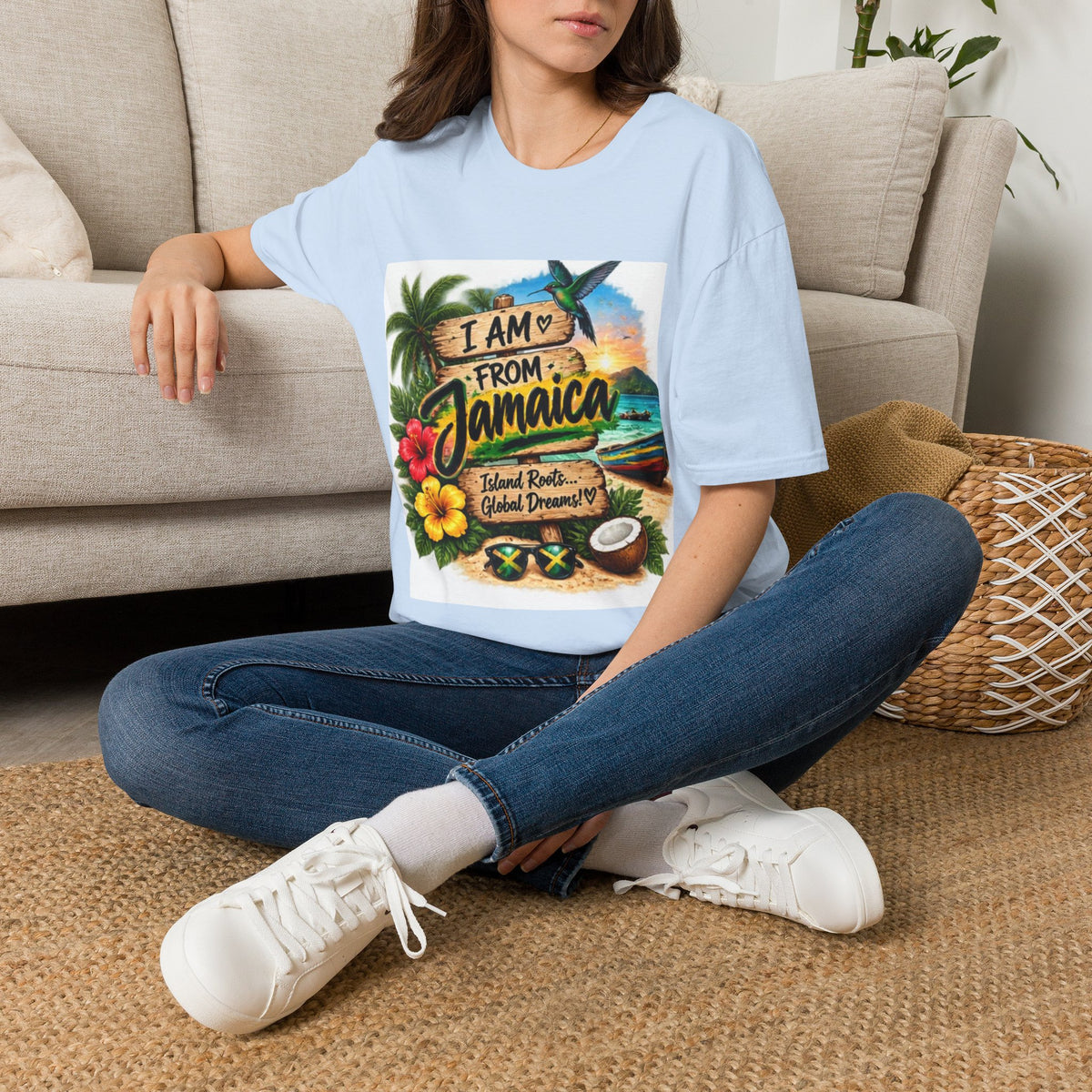 Jamaica Pride T-Shirt — "I Am From Jamaica" Tropical Vacation Tee