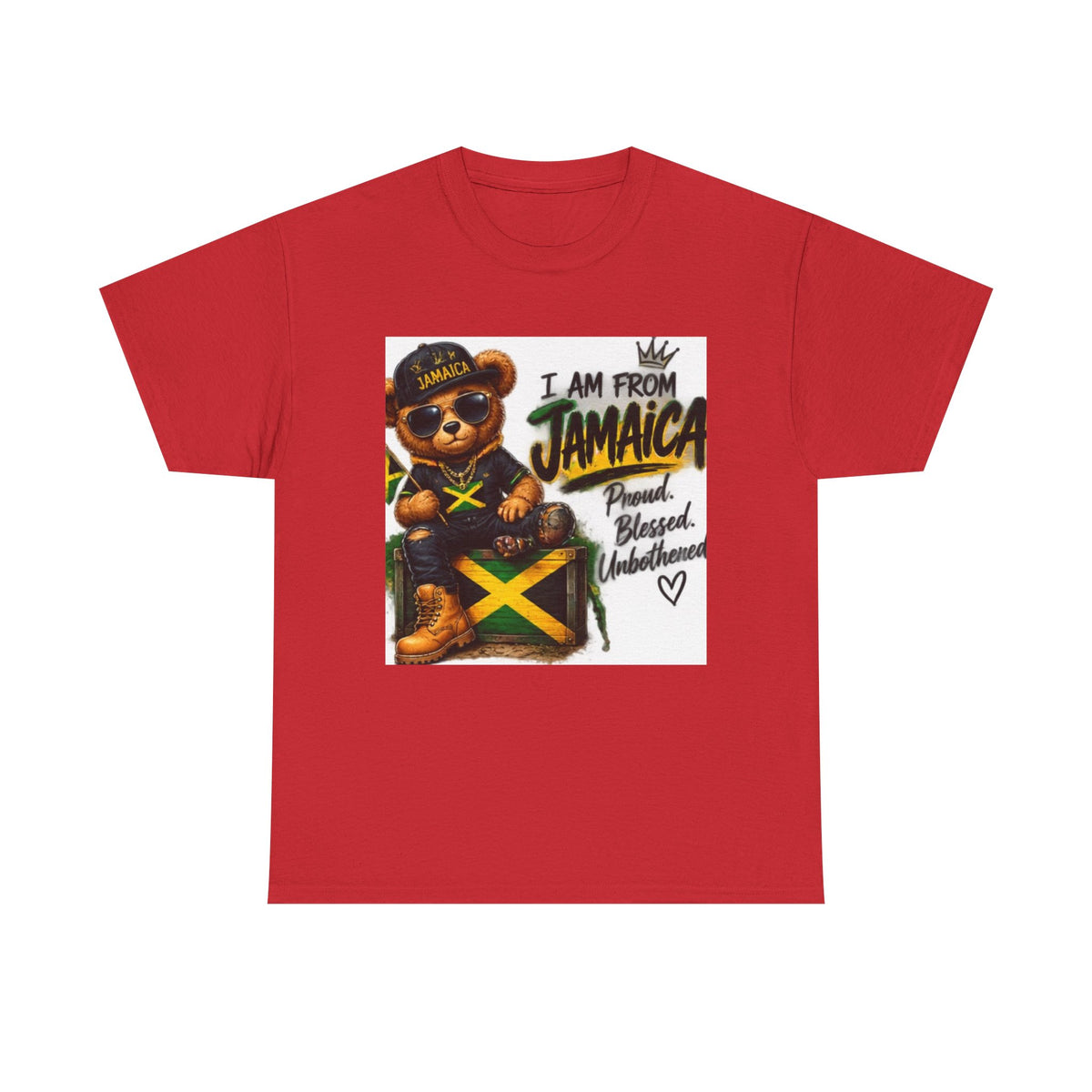 I Am From Jamaica Teddy Bear T-Shirt — Jamaican Pride Tee
