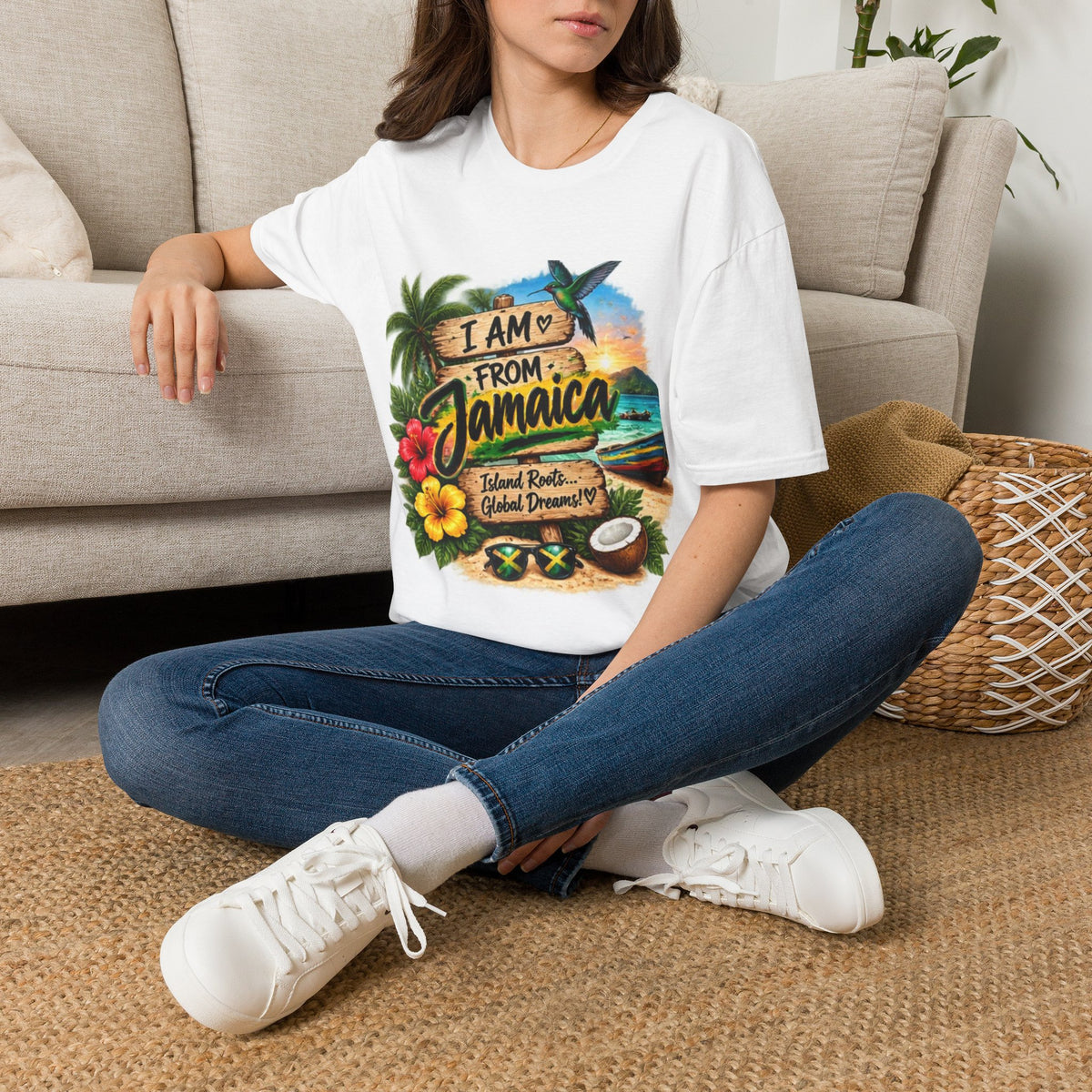 Jamaica Pride T-Shirt — "I Am From Jamaica" Tropical Vacation Tee