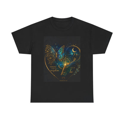 Butterfly Heart Tee — Inspirational Scripture Isaiah 41:10 Christian T-Shirt
