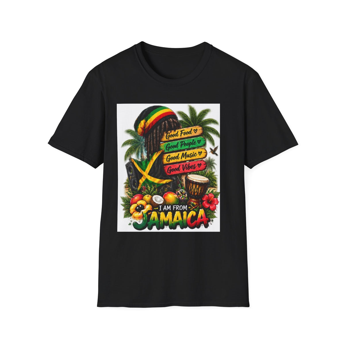 Jamaica Reggae Graphic T-Shirt — &