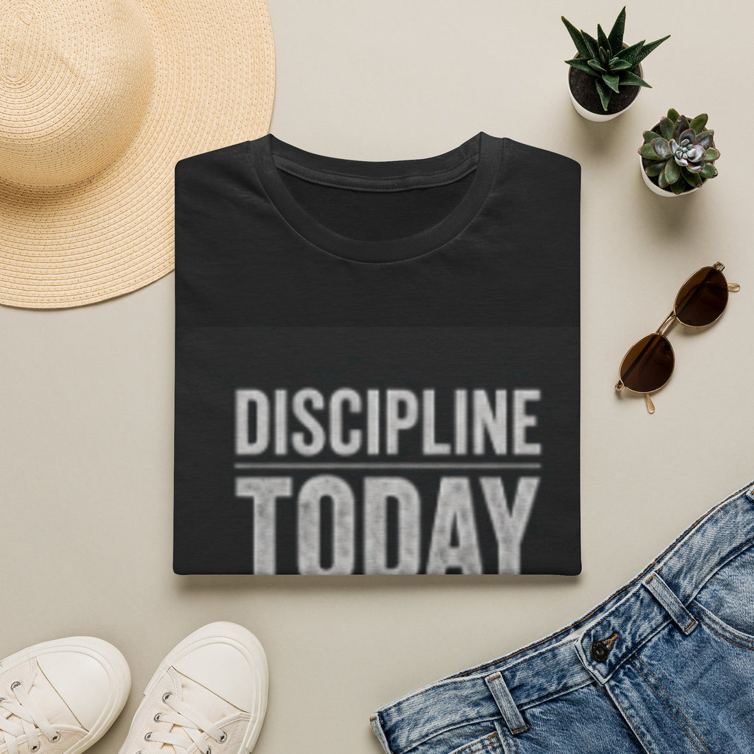 Discipline Today Freedom Tomorrow T-Shirt — Motivational Fitness Tee