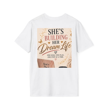 Vintage Floral Afro Woman Tee — Boho Chic Graphic T-Shirt