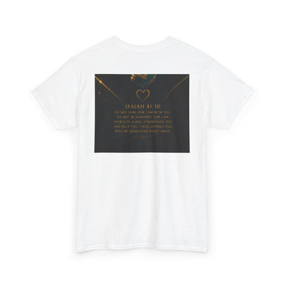 Butterfly Heart Tee — Inspirational Scripture Isaiah 41:10 Christian T-Shirt